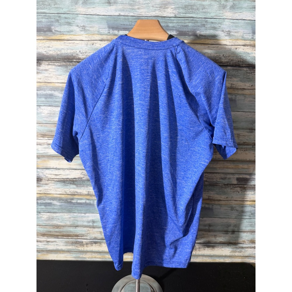 Nike Swim Dri-FIT Shirt Small Blue Excellent Heathered UPF Short Sleeve Tee - Picture 5 of 5